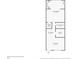 Floorplan featuring the primary bedroom, closet, living room, kitchen, and dining room at 4748 Azalea Dr # 204, New Port Richey, FL 34652