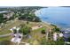 Scenic aerial shot featuring a green park and waterfront views, perfect for relaxation at 611 Shore E Dr, Oldsmar, FL 34677