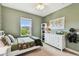 Bedroom with a window, ceiling fan, and furniture sets at 6214 Windship Ct, Tampa, FL 33647