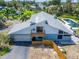 Aerial view of the home with a backyard pool and patio at 7815 16Th Nw Ave, Bradenton, FL 34209