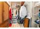 Walk-in closet with built-in shelving, hanging rods and room for storage boxes at 12501 Ulmerton Rd # 110, Largo, FL 33774