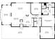 Detailed floor plan layout illustrating the room dimensions and overall structure of the house at 12501 Ulmerton Rd # 110, Largo, FL 33774