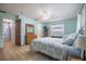 Spacious bedroom with pale blue walls, wood flooring, and natural light at 13296 88Th N Ave, Seminole, FL 33776