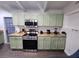 Modern kitchen with stainless steel appliances and ample cabinet space at 1335 Waikiki Way, Tampa, FL 33619