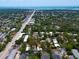 Aerial view of the property highlighting its location near the ocean and major highway at 1501 Howard Pl, Largo, FL 33770