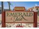 Sign for Emerald Isle, a charming beachside community at 17334 Gulf Blvd # 203, North Redington Beach, FL 33708