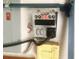 Close-up of the electrical panel at 20989 Negril, Lutz, FL 33558