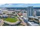 Scenic aerial view of the city skyline, showcasing the building's location and surrounding cityscape at 301 1St S St # 1906, St Petersburg, FL 33701