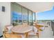 Enjoy outdoor living on this expansive balcony with comfortable seating and city views at 301 1St S St # 1906, St Petersburg, FL 33701