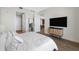 Minimalist bedroom with an en-suite, displaying contemporary design and city views at 301 1St S St # 1906, St Petersburg, FL 33701