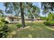 The spacious backyard with mature trees is perfect for outdoor activities and relaxation at 321 Belle View Ave, Temple Terrace, FL 33617