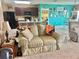 Inviting living room with an open floor plan to the kitchen at 3313 San Moise Pl, Plant City, FL 33567