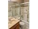 Full bathroom features a tub/shower combo and single sink vanity at 4020 55Th N St # 1106, Kenneth City, FL 33709