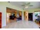 Spacious bonus room offering versatile living space with tile floors and ample natural light at 4300 31St N Ave, St Petersburg, FL 33713