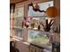 Bright window view showcases a shelf with plants, artwork, and a whimsical dragon decoration, adding character to the room at 44 77Th Ave, Treasure Island, FL 33706