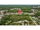 Aerial view of houses and trees in a beautiful residential neighborhood surrounded by mature foliage at 4505 Anaconda Dr, New Port Richey, FL 34655