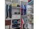 Organized walk-in closet with shelving and hanging space at 4505 Anaconda Dr, New Port Richey, FL 34655