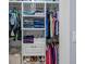 Custom closet with shelves, hanging racks, and drawer space at 4505 Anaconda Dr, New Port Richey, FL 34655