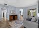 Spacious living room with stylish furniture, hardwood floors, and an open layout, perfect for relaxation at 4505 Anaconda Dr, New Port Richey, FL 34655