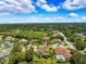 Expansive aerial showing a beautiful residential area with pools and landscaping near a golf course at 5904 Pelican Bay S Plz, Gulfport, FL 33707