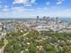 Wide aerial view of the property's location near downtown, combining a serene residential setting with easy city access at 848 9Th S Ave, St Petersburg, FL 33701