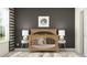 Cozy bedroom featuring a charming crib, stylish decor, and soft natural light at 9414 Gladsome Dr, Land O Lakes, FL 34637