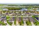 Scenic aerial view of the neighborhood showcasing the well-maintained homes and natural surroundings at 11837 Thicket Wood Dr, Riverview, FL 33579