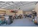A spacious garage with ample storage space and a functional layout at 13910 Chalk Hill Pl, Riverview, FL 33579