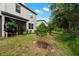 Private backyard offering a tranquil outdoor living space with a screened patio at 1395 White Fox Run, Lutz, FL 33549