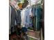Walk-in closet with ample hanging space and storage options at 1395 White Fox Run, Lutz, FL 33549