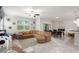Spacious living room filled with ample natural light is perfect for relaxation and entertaining at 1395 White Fox Run, Lutz, FL 33549