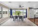 Bright eat-in dining room with modern furnishings and a large bank of windows overlooking the grounds at 213 Fernwood Cir # 213, Seminole, FL 33777
