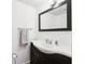 Updated bathroom featuring a modern vanity and framed mirror at 2834 Somerset Park Dr, Tampa, FL 33613