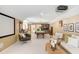 Spacious game room with pool table, bar area, and ample seating at 3519 Old Course Ln, Valrico, FL 33596