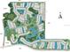 Aerial view showcasing the community layout with ponds, green spaces, and various homesites at 3869 Consolare Ct, Wesley Chapel, FL 33543