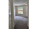 Inviting living room with plush carpet, large window offering ample natural light, and neutral paint tones at 4793 Pleasant Ave, Palm Harbor, FL 34683