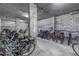 Secured indoor bike storage area with ample space for residents to store bicycles safely at 4900 Brittany S Dr # 611, St Petersburg, FL 33715