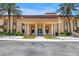 Beautiful Residents Club entrance with well-maintained landscaping and covered entryway at 4900 Brittany S Dr # 611, St Petersburg, FL 33715