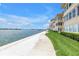 Scenic waterfront walking path offers a picturesque view for leisurely strolls along the water at 4900 Brittany S Dr # 611, St Petersburg, FL 33715