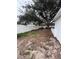 Spacious backyard with a large tree, offering ample shade and potential for landscaping at 539 Freeport N Ave, St Petersburg, FL 33702