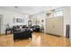Elegant living room with hardwood floors is perfect for entertaining at 6621 Appaloosa Dr, Tampa, FL 33625