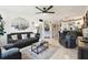 Inviting living room with comfortable seating and stylish decor at 6630 Spring Flower Dr # 14, New Port Richey, FL 34653