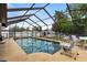 Enjoy the screened-in pool with ample seating for relaxing and entertaining Gathering and friends at 6645 Freeport Dr, Spring Hill, FL 34608