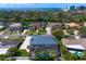 Beautiful aerial view of neighborhood showcasing mature landscaping and waterway access at 7114 Pelican Island Dr, Tampa, FL 33634