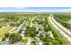 Scenic aerial view of a residential neighborhood close to the highway at 7276 21St Street N, St Petersburg, FL 33702