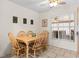 Cozy dining area with a window and seating for six at 7276 21St Street N, St Petersburg, FL 33702