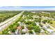 An aerial view of a neighborhood near the highway at 7276 21St Street N, St Petersburg, FL 33702