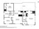 Detailed floor plan showcasing the layout of the home, including bedroom sizes, kitchen, living room, and sunroom at 7930 Jeffery Ave, North Port, FL 34287