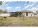 Spacious backyard with a covered patio, perfect for Gathering gatherings and relaxation at 2816 Soprano Ln, North Port, FL 34286
