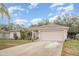 Inviting single-story home boasting a two-car garage and a neatly manicured lawn at 2816 Soprano Ln, North Port, FL 34286